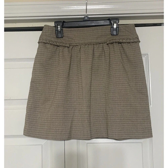 Lands End Canvas 1963 Mini Skirt With Ruffles At The Waist Has Pockets Sz 0 - Picture 1 of 7